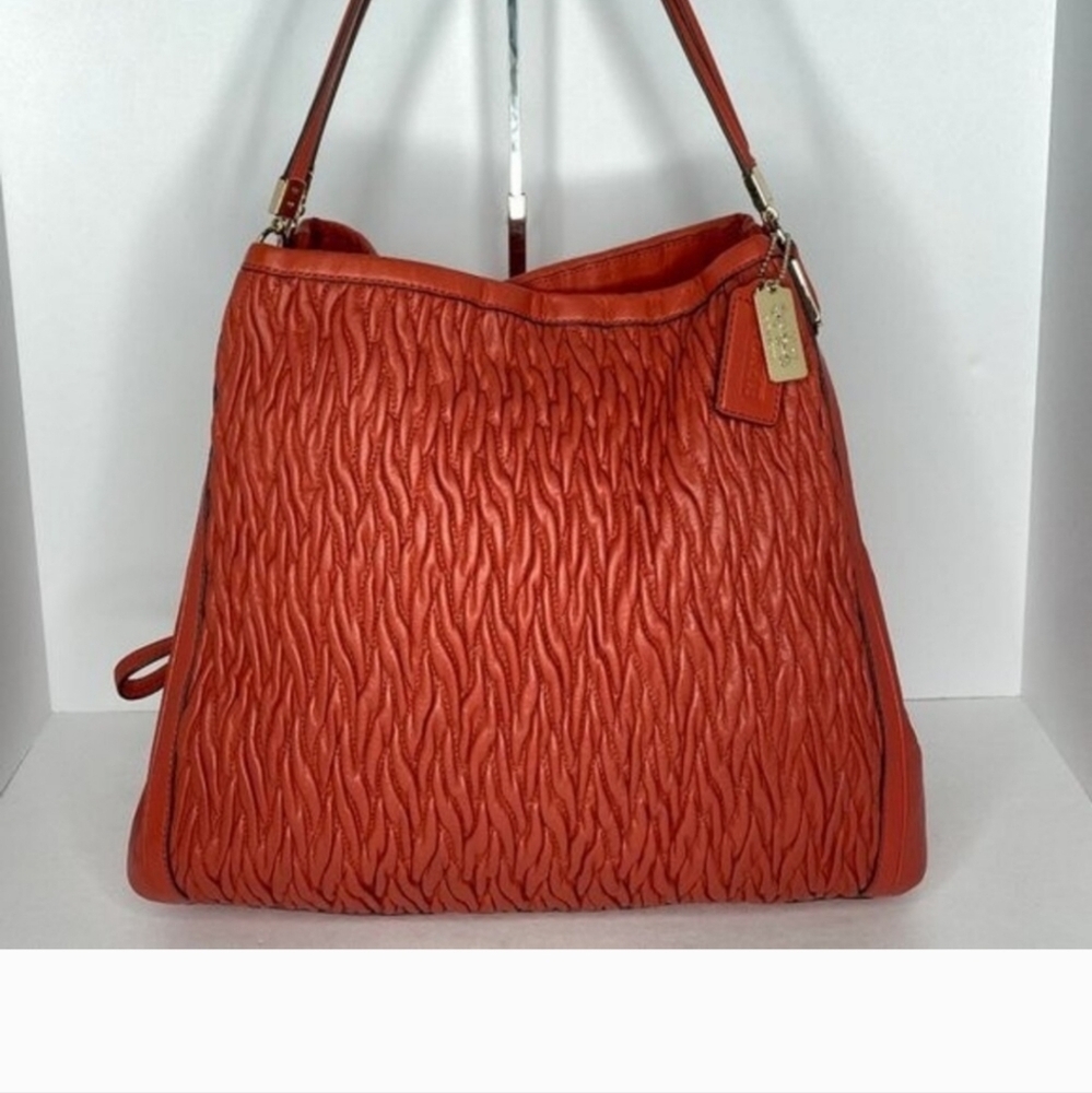 COACH Madison Phoebe Leather Shoulder BagEUC!Coach Creed No. D1382-25260